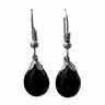 Boucles d'oreilles noires en verre filé N°4