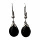 Boucles d'oreilles noires en verre filé N°4