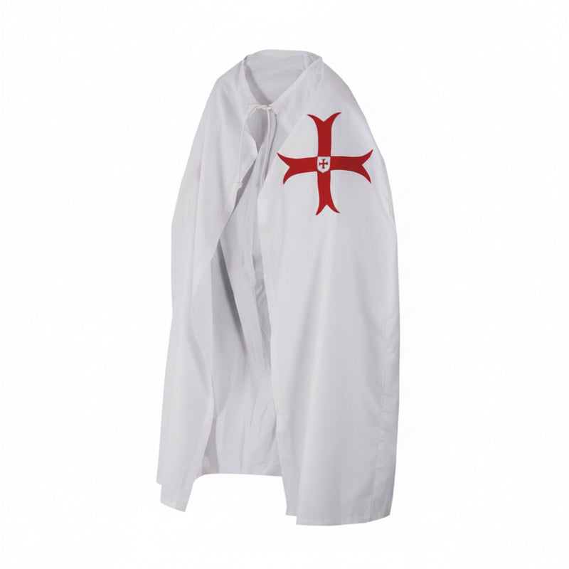 Cape templière blanche – Croix rouge brodée - Nos Colonnes 