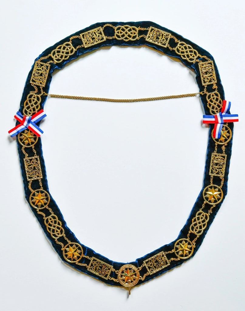 Chaîne Nationale Luxe. Grand Officier Grande Tenue - Grandes Loges, style anglais - Nos Colonnes