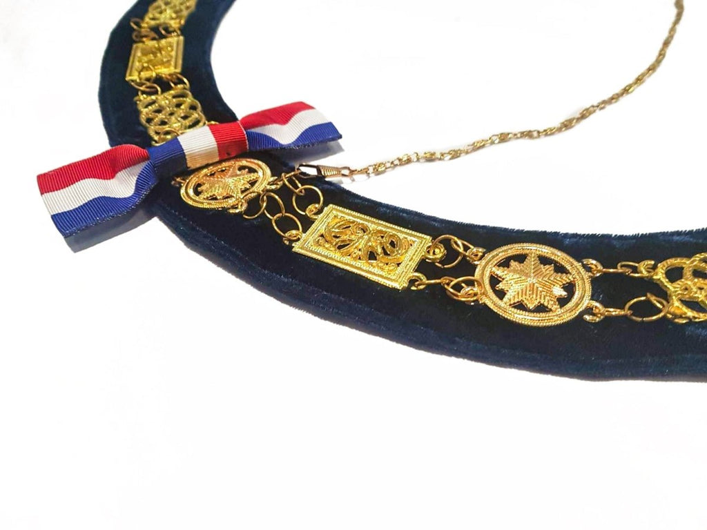 Chaîne Nationale Luxe. Grand Officier Grande Tenue - Grandes Loges, style anglais - Nos Colonnes