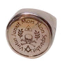 Masonic Signet Ring - Rhodium silver (925/1000 silver)