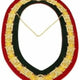Collier Chaîne Officiers Luxe rouge-jaune-vert - Shriners International