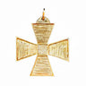 Beneficent Knight of the Holy City Gold Pectoral Cross - Rectified Scottish Rite Inner Order