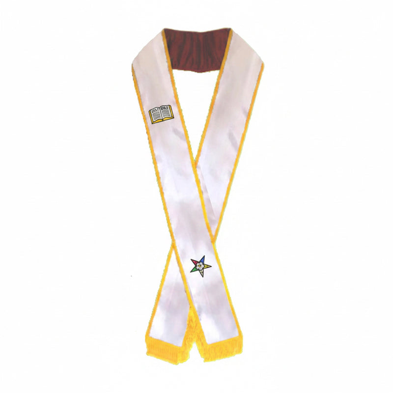 Écharpe Chapelain blanche - OES - Nos Colonnes