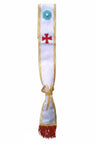 Beneficent Knight of the Holy City Sash. Red Fringe - Rectified Scottish Rite Inner Order