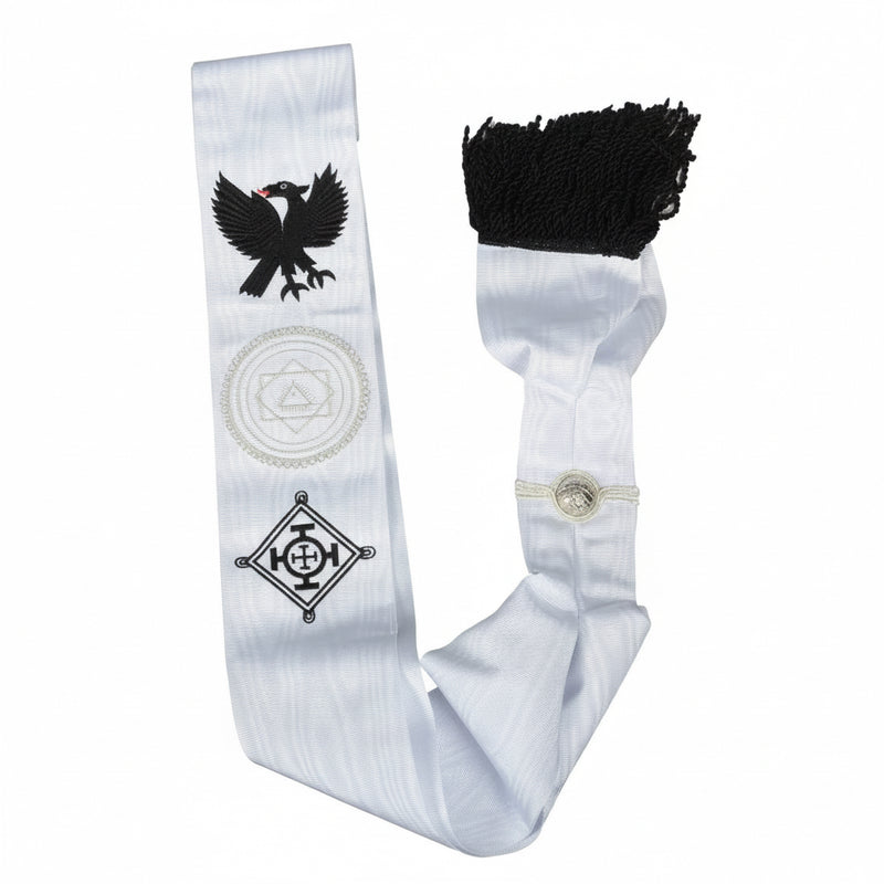 Écharpe Compagnon Chevalier du St - Sépulcre - Croix Rouge de Constantin - Nos Colonnes
