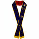 Worthy Matron Purple Velvet Sash - OES