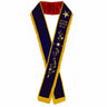 Associate Matron Sash. Embroidery + Fringe - OES 