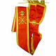 Écharpe Souverain avec Croix - Croix Rouge de Constantin (Style Écossais)