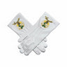 Daughters of the Nile White Gloves﻿ with Emblem