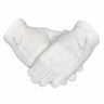 Gants Blancs Maçonniques – Équerre & Compas