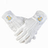 Gants Blancs Maçonniques Équerre Compas Acacia – Pureté et Symboles Unis