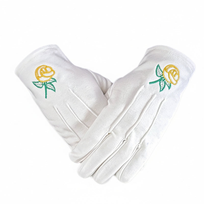 Gants blancs avec Rose - Daughters of the Nile - Nos Colonnes
