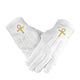 Gants Blancs Maçonniques - Croix Ankh - Promotion