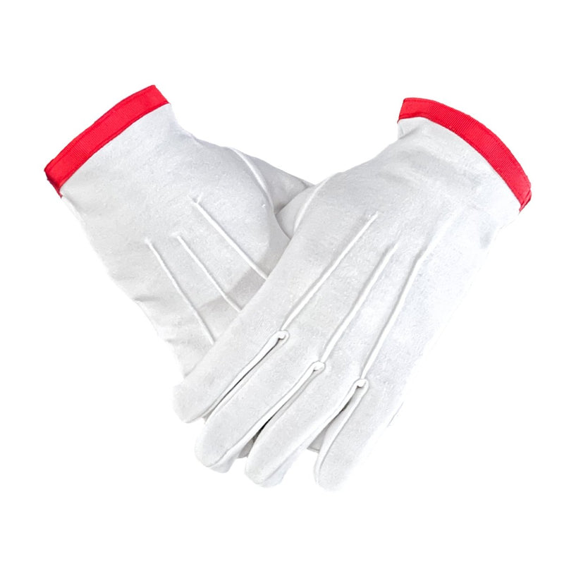 Gants 27e degré REAA Nos Colonnes – symbole du Chevalier du Soleil