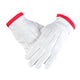 Masonic White Gloves. Red edging (27th AASR)