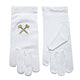 Gants Maillets Entrecroisés Brodés Or - Distinction Maçonnique - promotion
