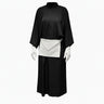 Set Masonic Black Robe + Apron + Gloves. Long Sleeves - Feminine Grand Lodge of France (GLFF)