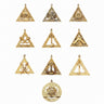 Set 10 Chapter Officers Collar Jewels - Domatic Royal Arch
