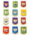 12 Tribes Domatic Royal Arch Small Banners Set