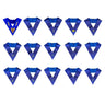 Set 15 Officers Collars (WM included, French). Natural silk - Blue Lodge, York Rite