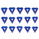 Set 15 Officers Collars (WM included, Traditional). Natural silk - Blue Lodge, York Rite