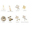Pack 8 Bijoux Officiers. Bronze - SOT