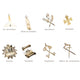 Pack 8 Bijoux Officiers. Bronze - SOT