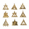 Set 9 Directoire Officers Collar Jewels - Rectified Scottish Rite