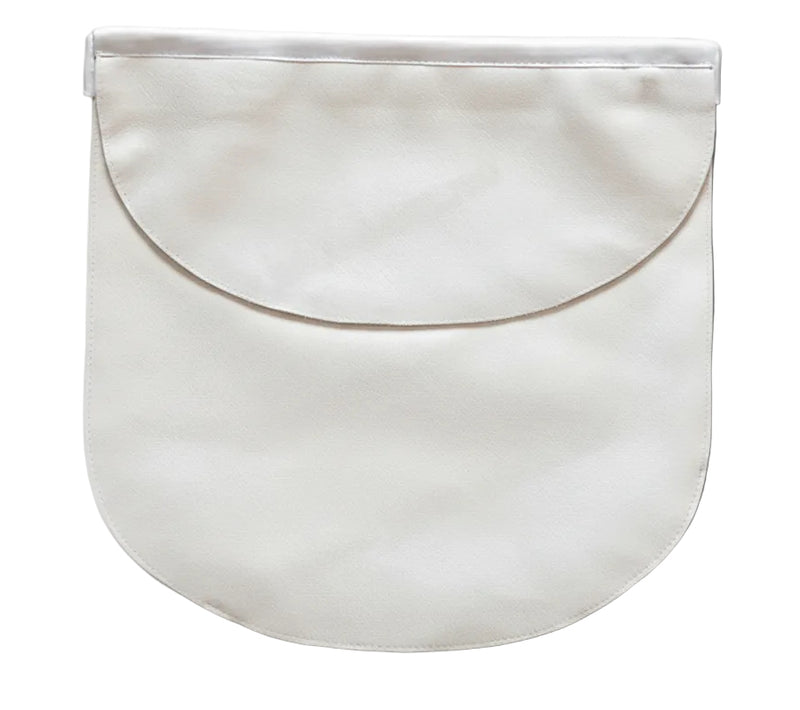 Pack Apprenti/Compagnon Cuir Tablier Arrondi + Gants - Rite Français Traditionnel - Nos Colonnes