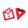 Knight Rose Croix Set. Apron + Collar. Cross Potent - 18th AASR