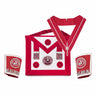 Provincial Past Grand Steward Set. Magenta. Rosettes - Grand Lodges, English Style  