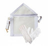 Apprentice/Fellowcraft Apron. Faux leather. 35x30 cm + 1 FREE pair of White Gloves - Memphis-Misraim (ORUMM)