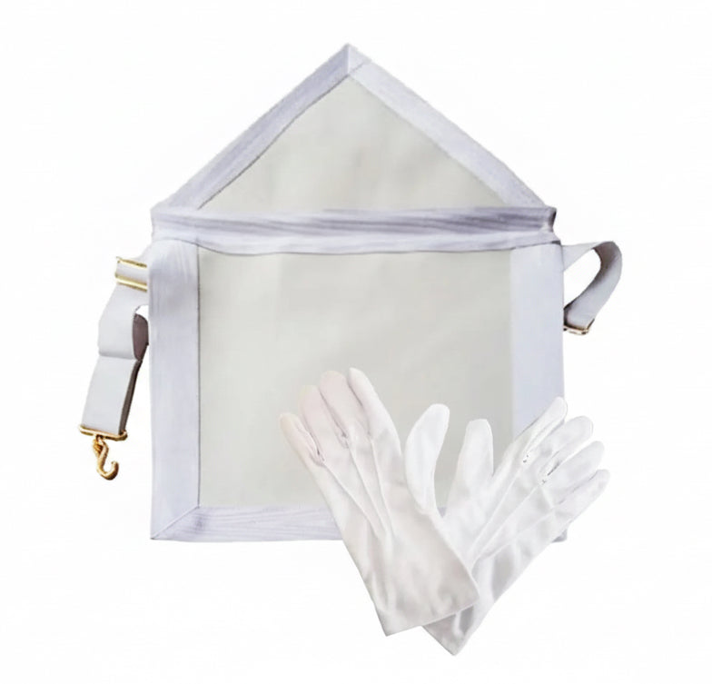 Pack Tablier Apprenti/Compagnon. Simili cuir - Memphis - Misraïm (ORUMM) - Nos Colonnes