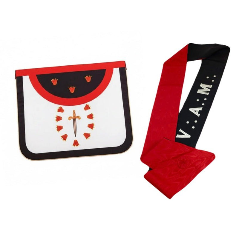 Pack Tablier + Cordon 1° Ordre - Rite Français Traditionnel (Chapitre Français) - Nos Colonnes