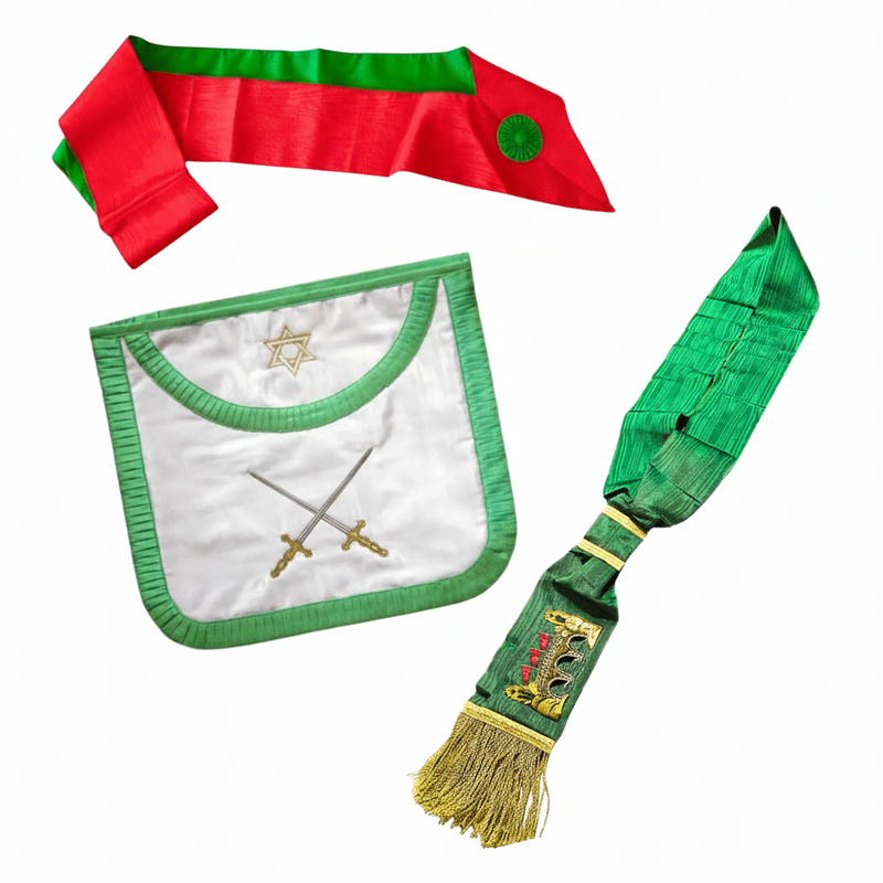 Pack Tablier + Cordon + Écharpe 3° Ordre - Rite Français Traditionnel (Chapitre Français) - Nos Colonnes