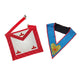 Worshipful Master Set. 3 Taus Apron + Collar - Ancient Accepted Scottish Rite (AASR)