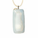 Pendentif blanc en verre fusionné N°13