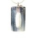 Pendentif translucide et blanc en verre fusionné N°5