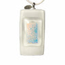 Pendentif translucide et chrome en verre fusionné N°10