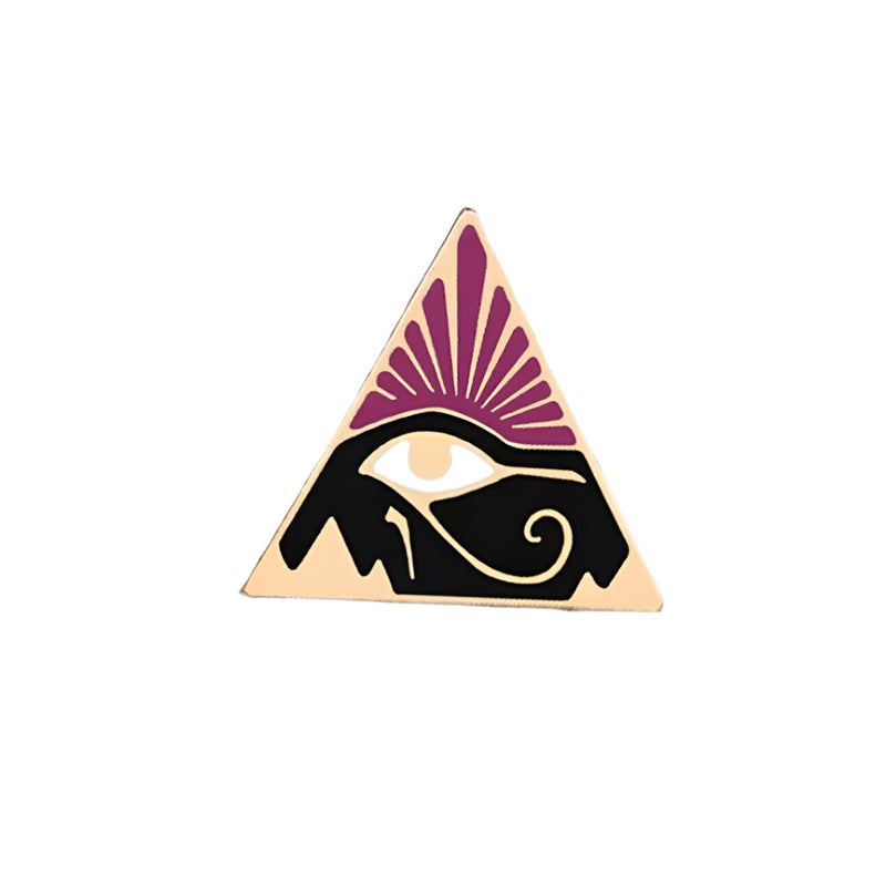 Pin's Maçonnique Œil d’Horus sur Triangle - Nos Colonnes