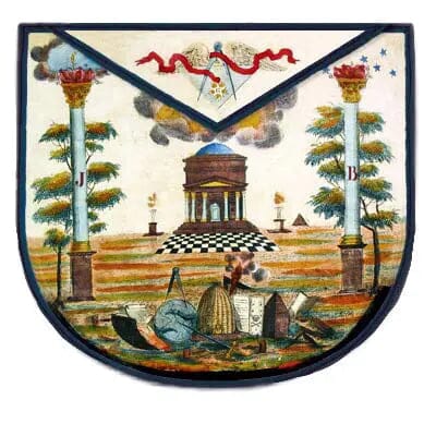 Réplique Tablier de Maître Français, début XIXe siècle. Cuir Véritable - Nos Colonnes