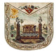 "Washington & La Fayette" Masonic Apron Replica, late 18th century. Real Leather