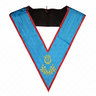 Blue Lodge Organist Collar. Natural Silk Ancient Accepted Scottish Rite (AASR)