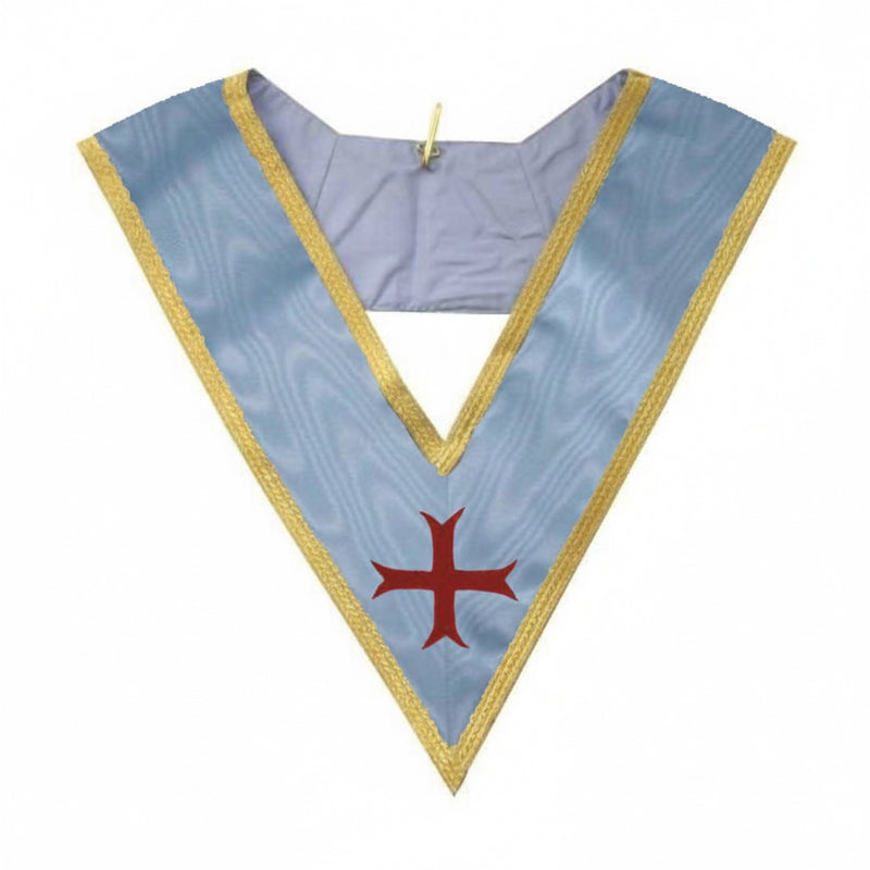 Sautoir Dignitaire Bleu Croix Templière - SOT - Nos Colonnes