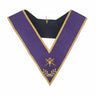 Master of Ceremonies purple Collar. Natural Silk - Memphis-Misraïm Rite (ORUMM)