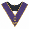 Organist purple Collar. Natural Silk - Memphis-Misraïm Rite (ORUMM)