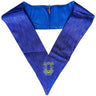 Organist Collar. Natural Silk - Blue Lodge, York Rite
