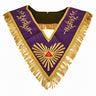 Immediate Past Master purple Collar. Fringe. Natural Silk - Memphis-Misraïm Rite (ORUMM)